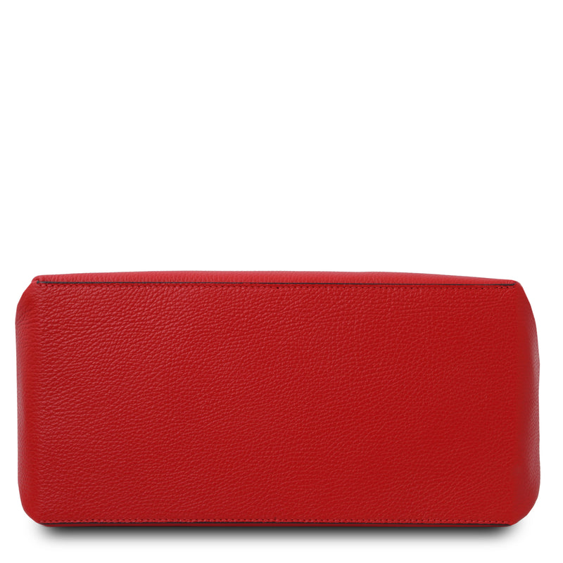 Tuscany Leather handtas TL Bag TL142087 rood onderkant
