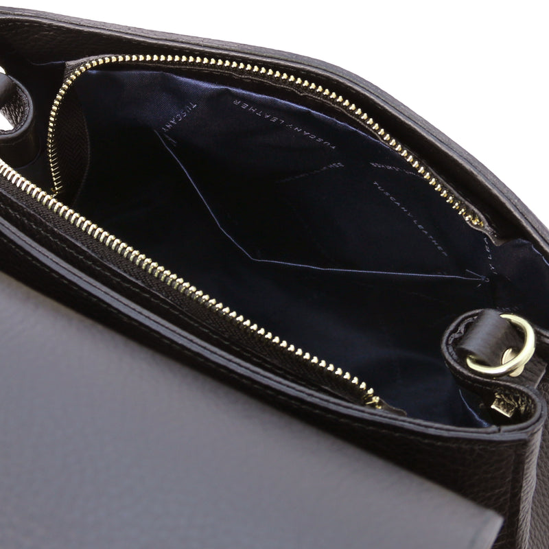 Tuscany Leather handtas TL Bag zwart binnenkant