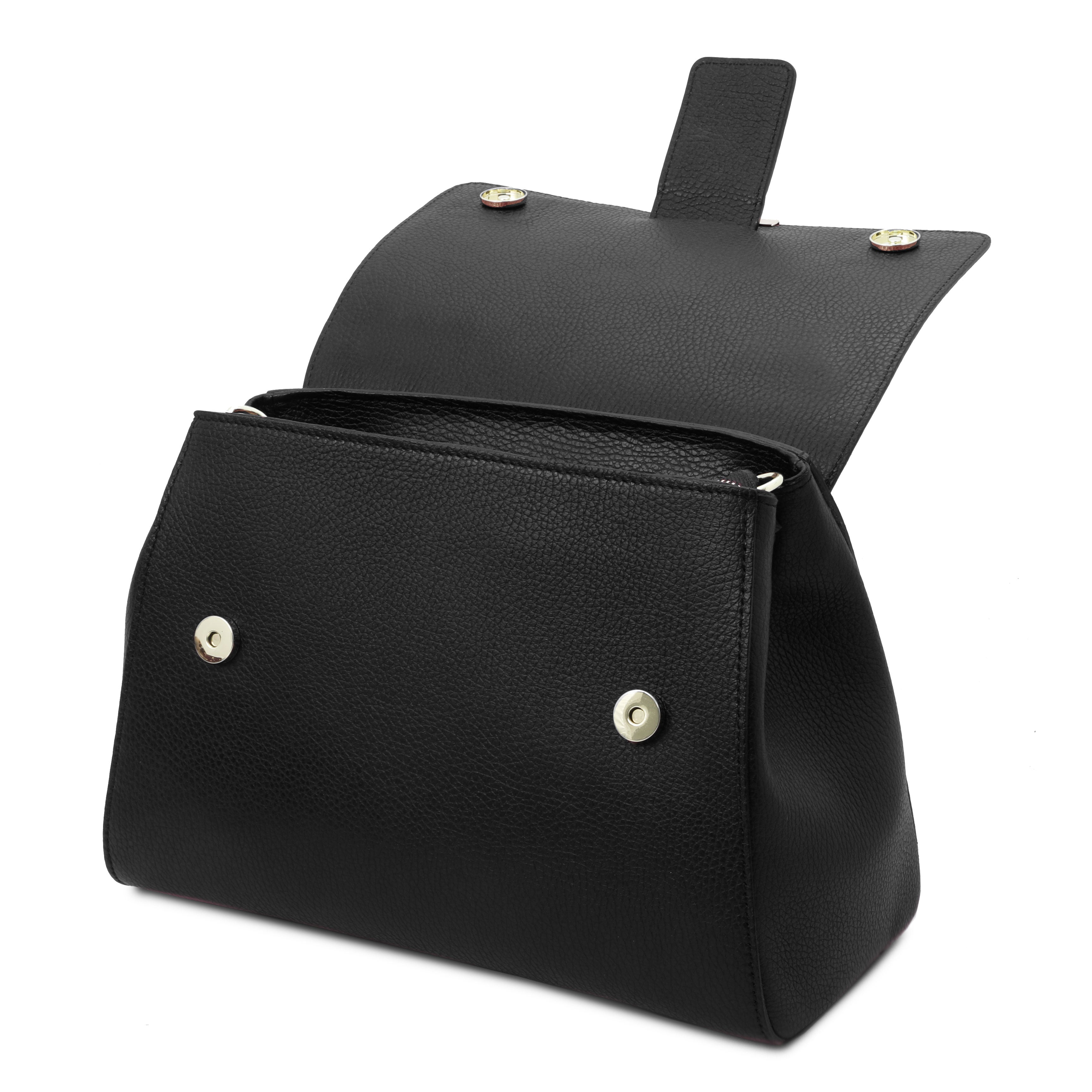 Tuscany Leather handtas TL Bag zwart klep