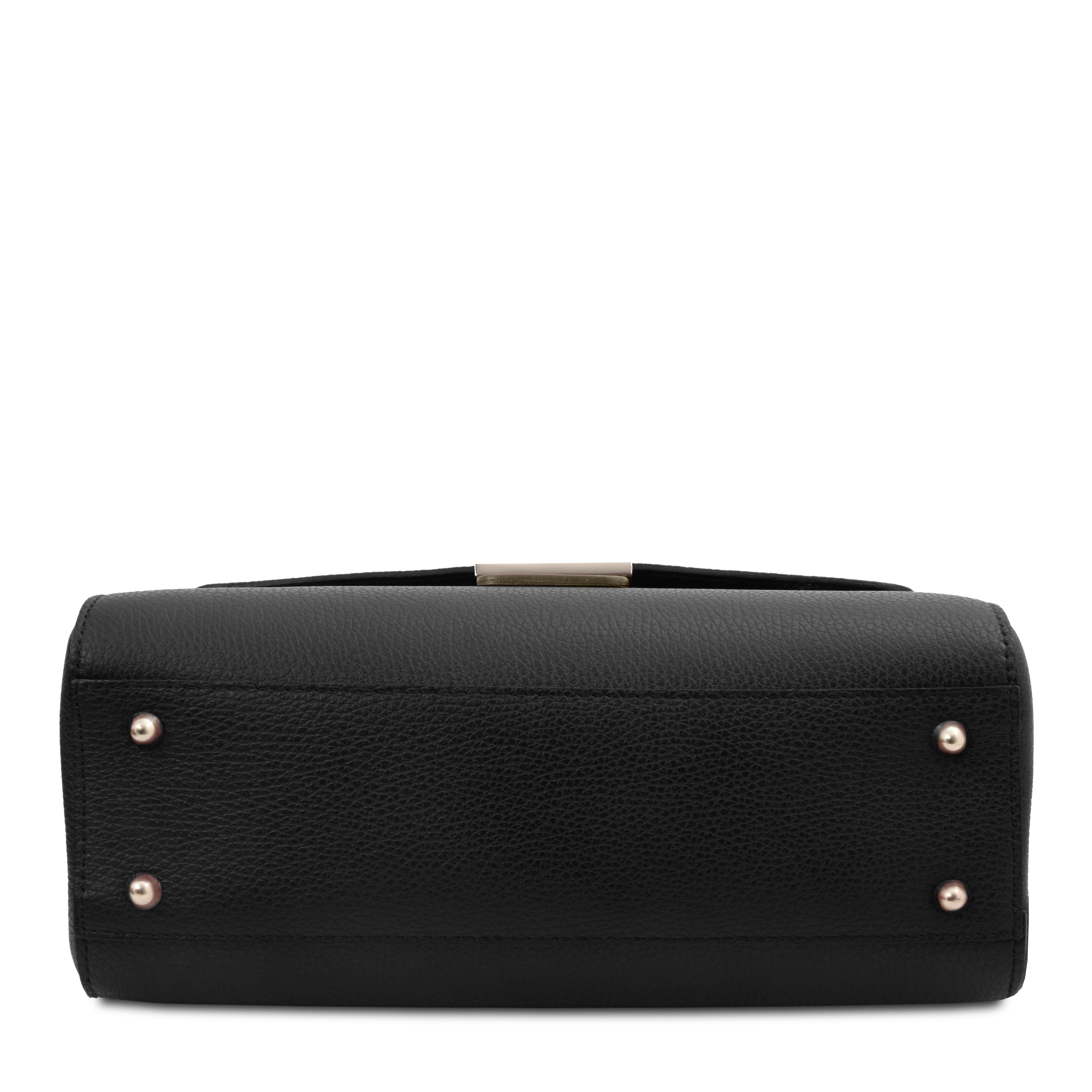 Tuscany Leather handtas TL Bag zwart onderkant