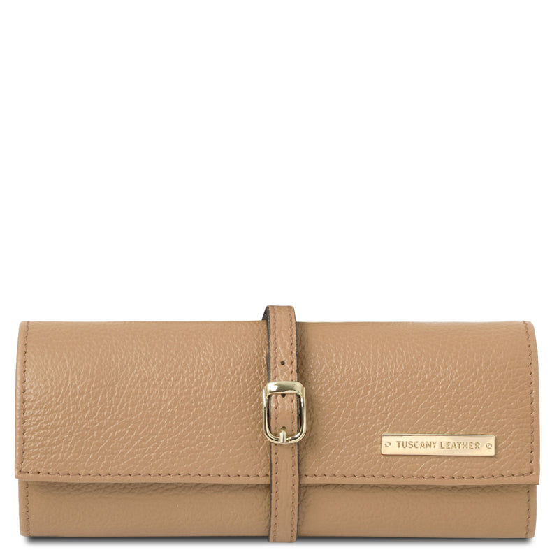Tuscany Leather sieradendoosje leer champagne