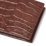 dR Amsterdam portemonnee leer Croco 25559 bruin logo