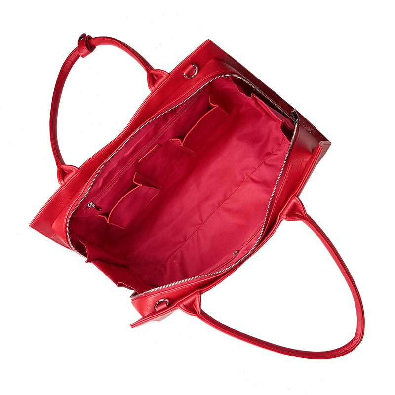 Socha straight line rood 15.6 inch werktas voor dames binnenkant tas zonder sleeve