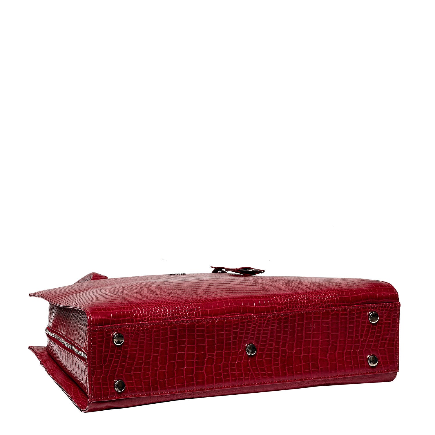 Socha laptoptas nivodur croco Burgundy 15.6 inch rood onderkant tas