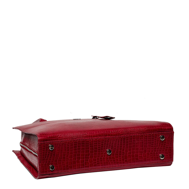 Socha laptoptas nivodur croco 15.6 rood onderkant tas