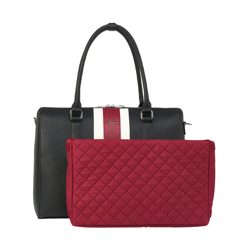 Socha laptoptas nivodur BB Red Stripe 15.6 zwart tas met sleeve