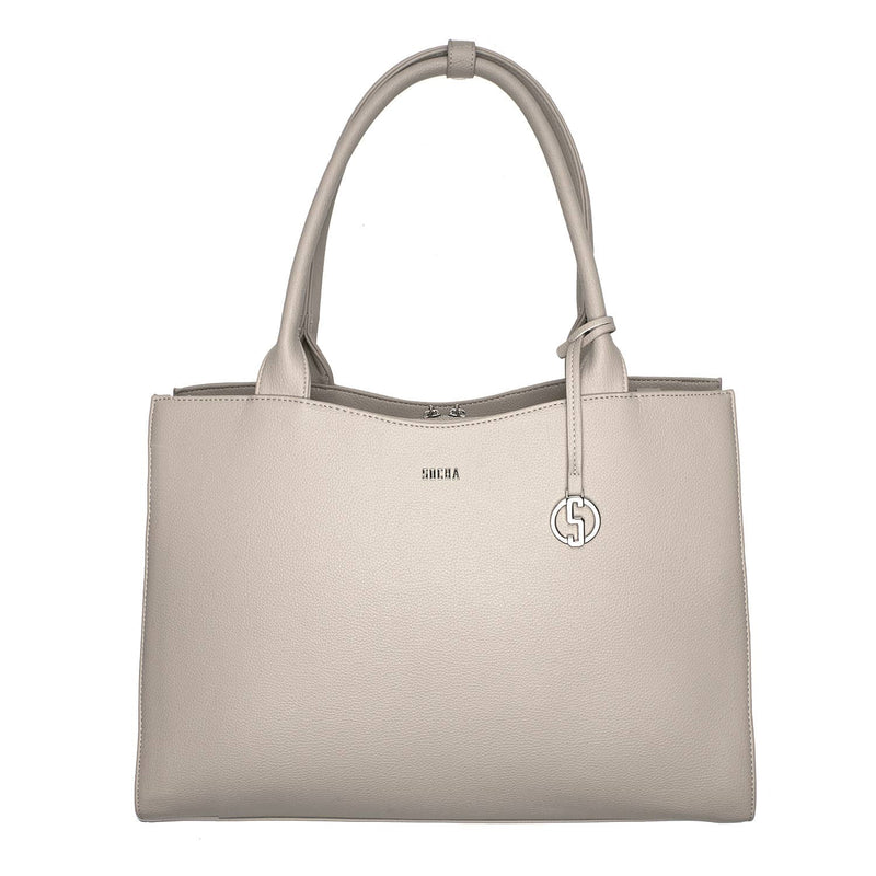 Socha laptoptas Straight Line 15.6 beige voorkant