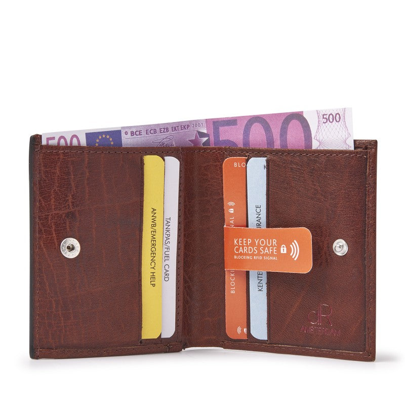 78535 dR Amsterdam leren dames portemonnee 6552 cognac binnenkant