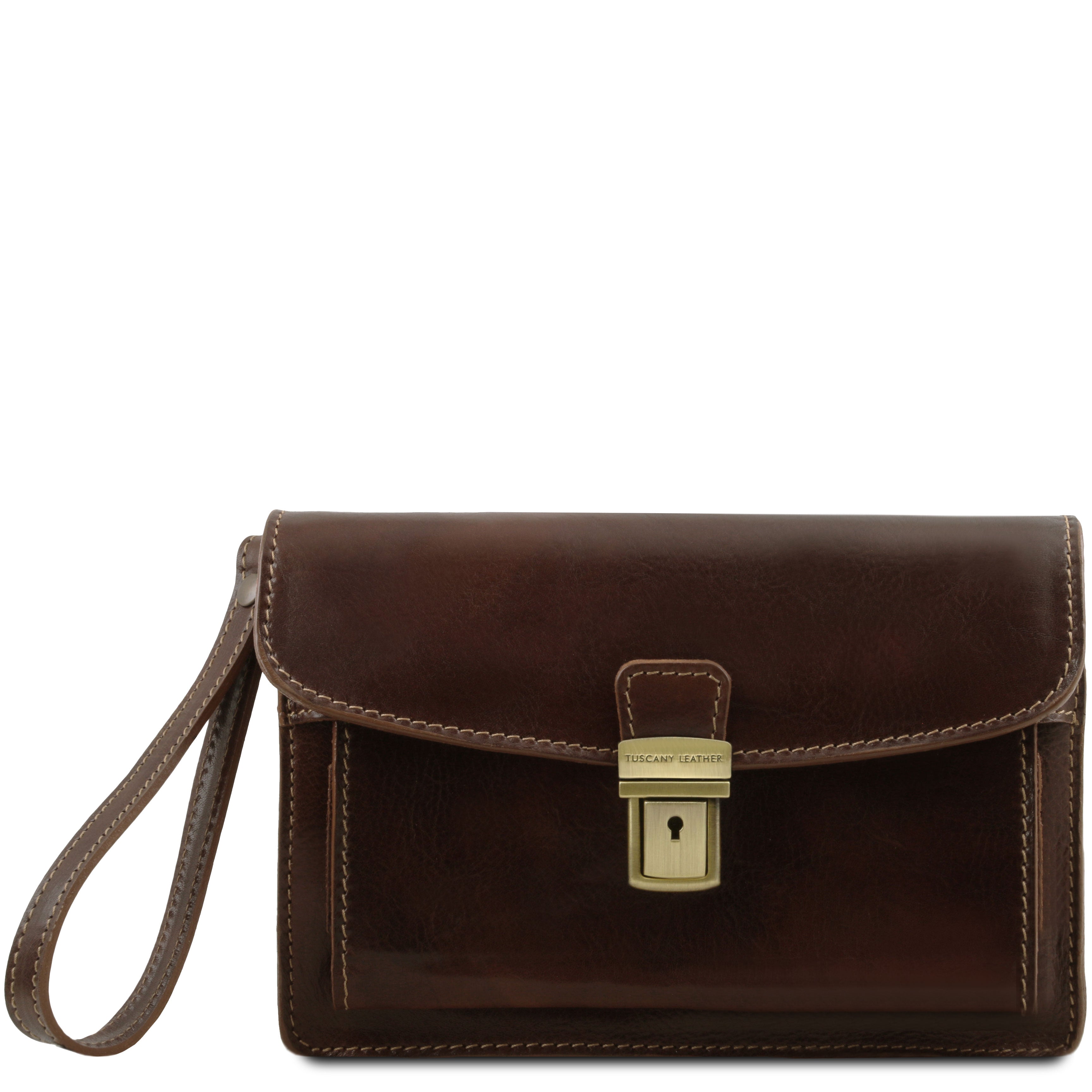 Tuscany Leather polstas leer Max 8075 donkerbruin