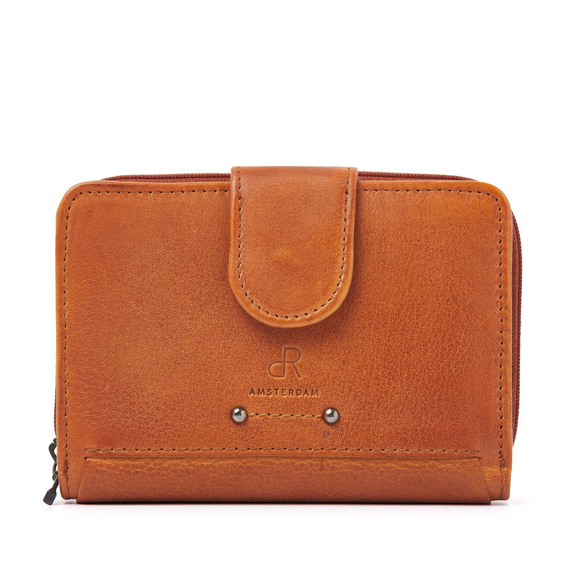 dR Amsterdam portemonnee leer Tampa cognac