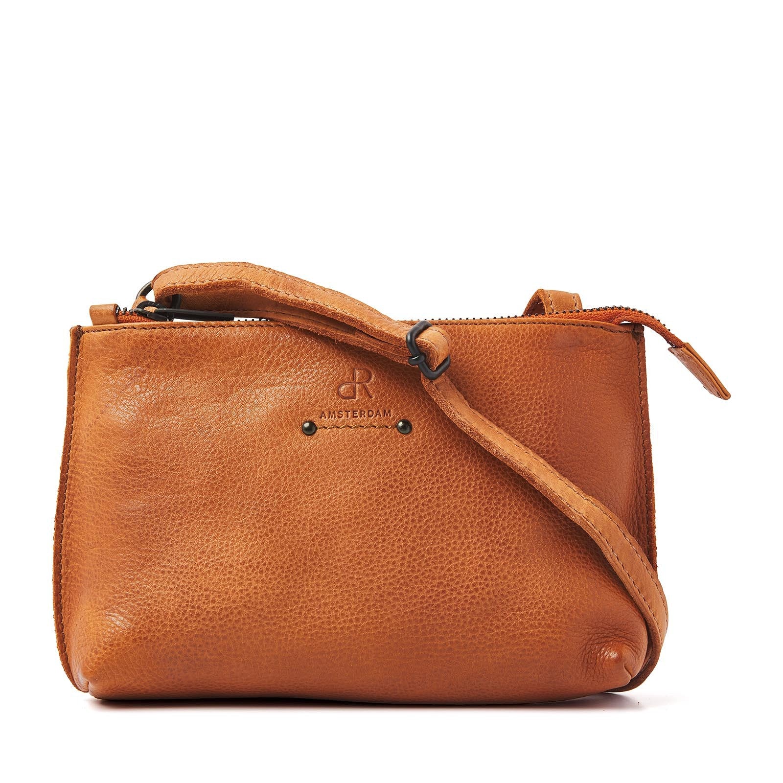 dR Amsterdam crossbody tas leer Tampa cognac