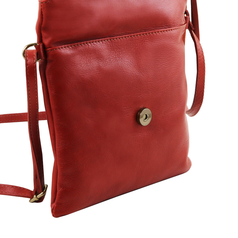 Tuscany Leather TL Young bag schoudertas met kwastje sluiting tas rood