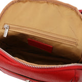 Tuscany Leather TL Bag zachte leren dames rugzak binnenvak tas rood
