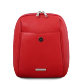 Tuscany Leather TL Bag zachte leren dames rugzak voorkant tas rood 