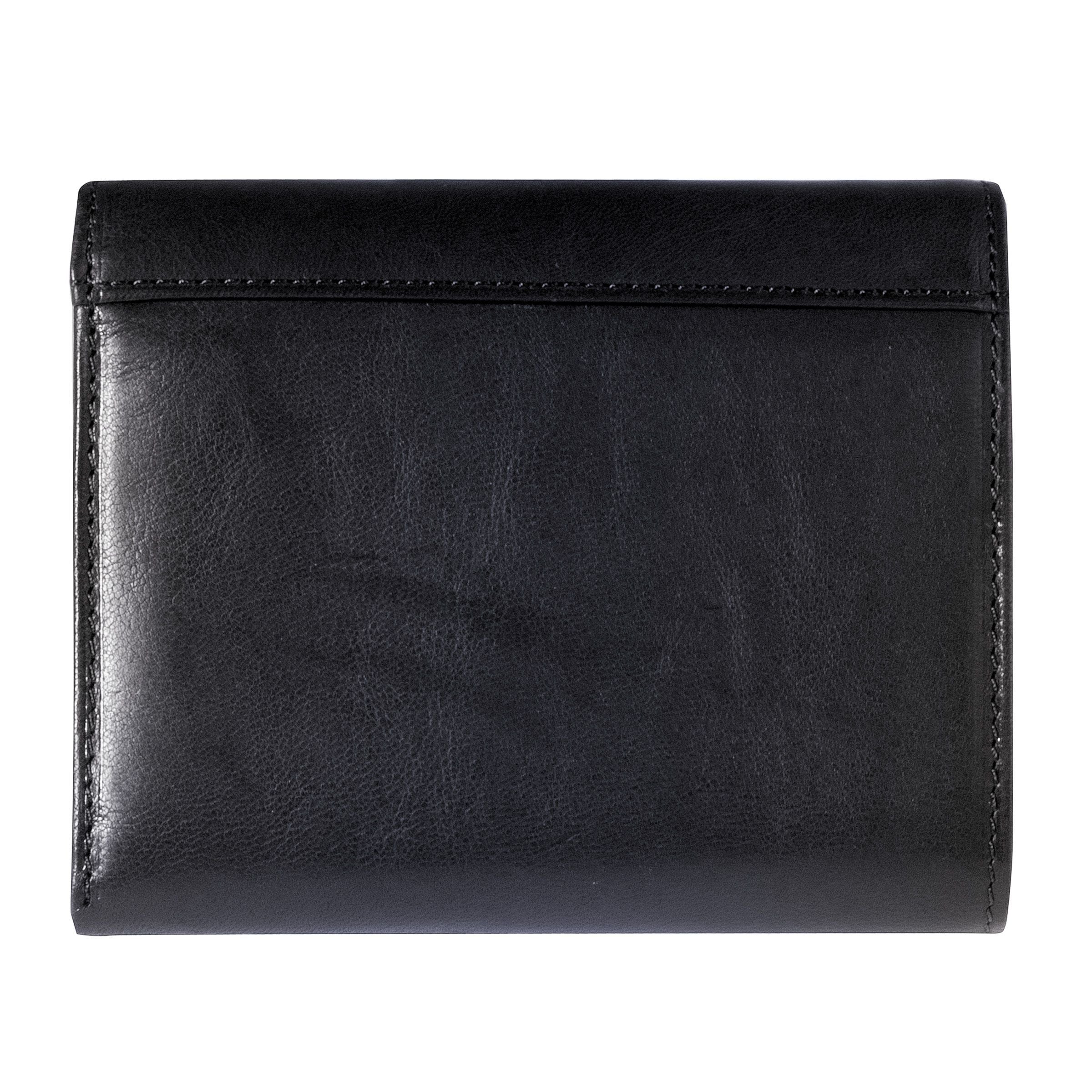 Tony Perotti portemonnee trifold RFID zwart achterkant
