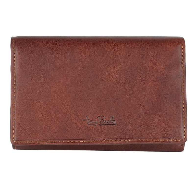 Tony Perotti portemonnee trifold RFID bruin