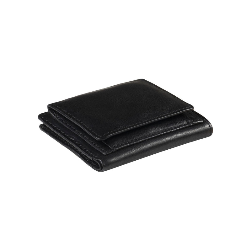 Tony Perotti portemonnee RFID met kleingeldvak aan de achterzijde zwart achterkant