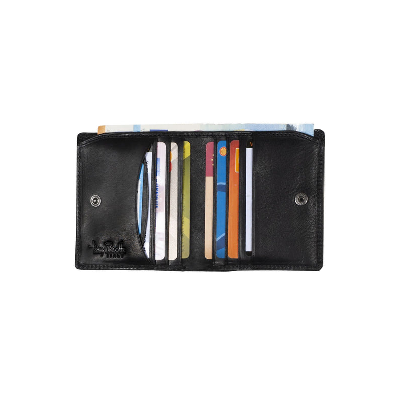 Tony Perotti portemonnee RFID met kleingeldvak aan de achterzijde zwart binnenkant