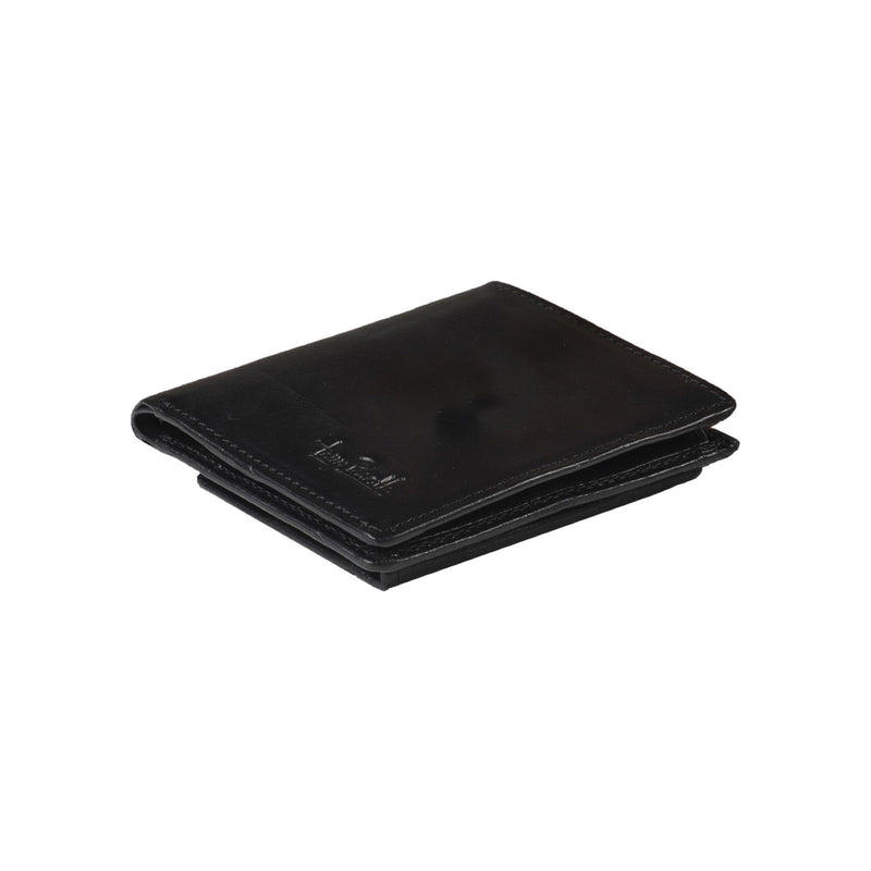 Tony Perotti portemonnee RFID met kleingeldvak aan de achterzijde zwart liggend