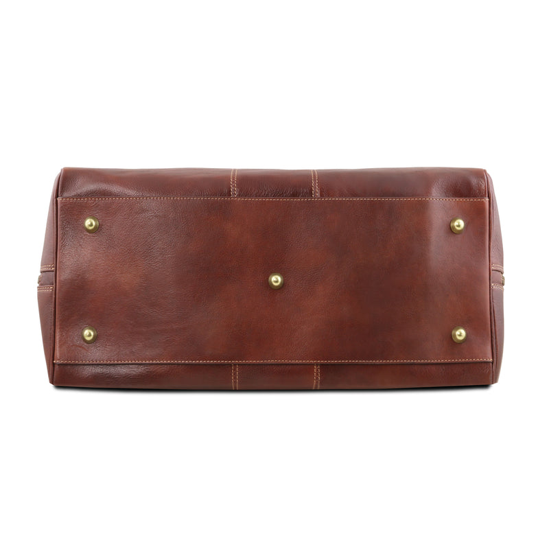 Tuscany Leather reistas Lisbona klein formaat bruin onderkant