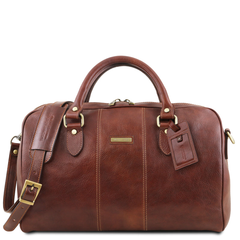 Tuscany Leather reistas Lisbona klein formaat bruin
