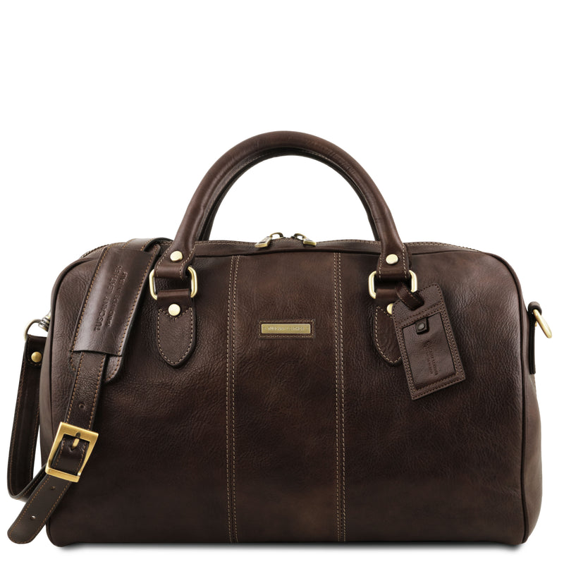 Tuscany Leather reistas Lisbona klein formaat donkerbruin